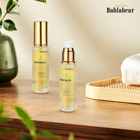 Bablabear Hair Oil packaging box conveys premium care.