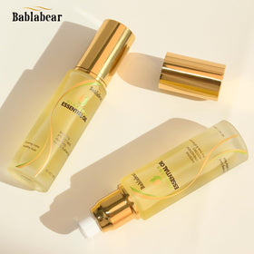 Bablabear Hair Oil pump dispense demonstrates easy daily application and precise dosing.