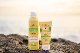 All-ages friendly SPF30 sunscreen from Babo Botanicals for everyday protection.