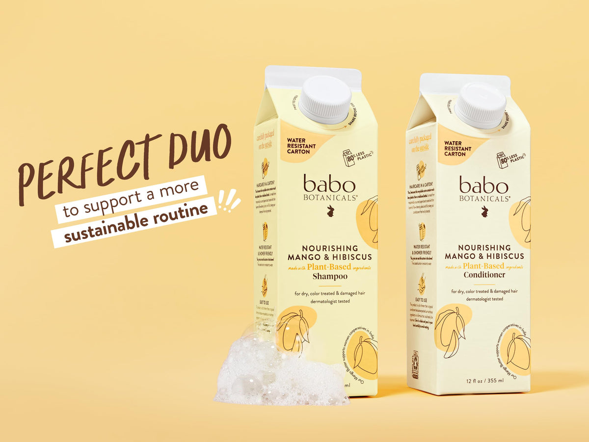 Babo Botanicals eco-packaging with 80% less plastic supports sustainability.