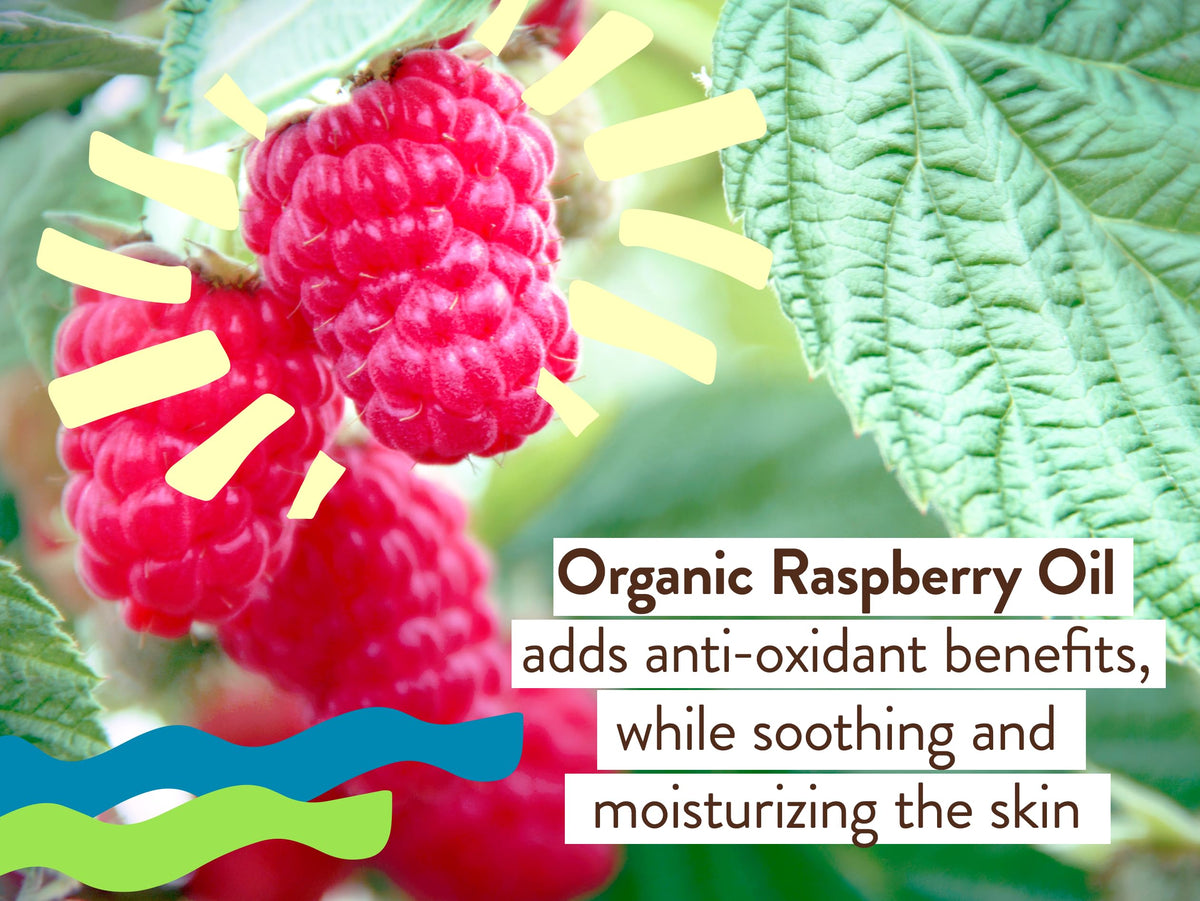 Babo Botanicals family-friendly sunscreen applied on face for all ages.