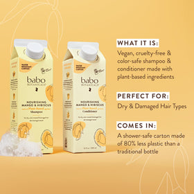 Babo Botanicals hibiscus close-up highlights natural ingredients for soft, manageable hair.