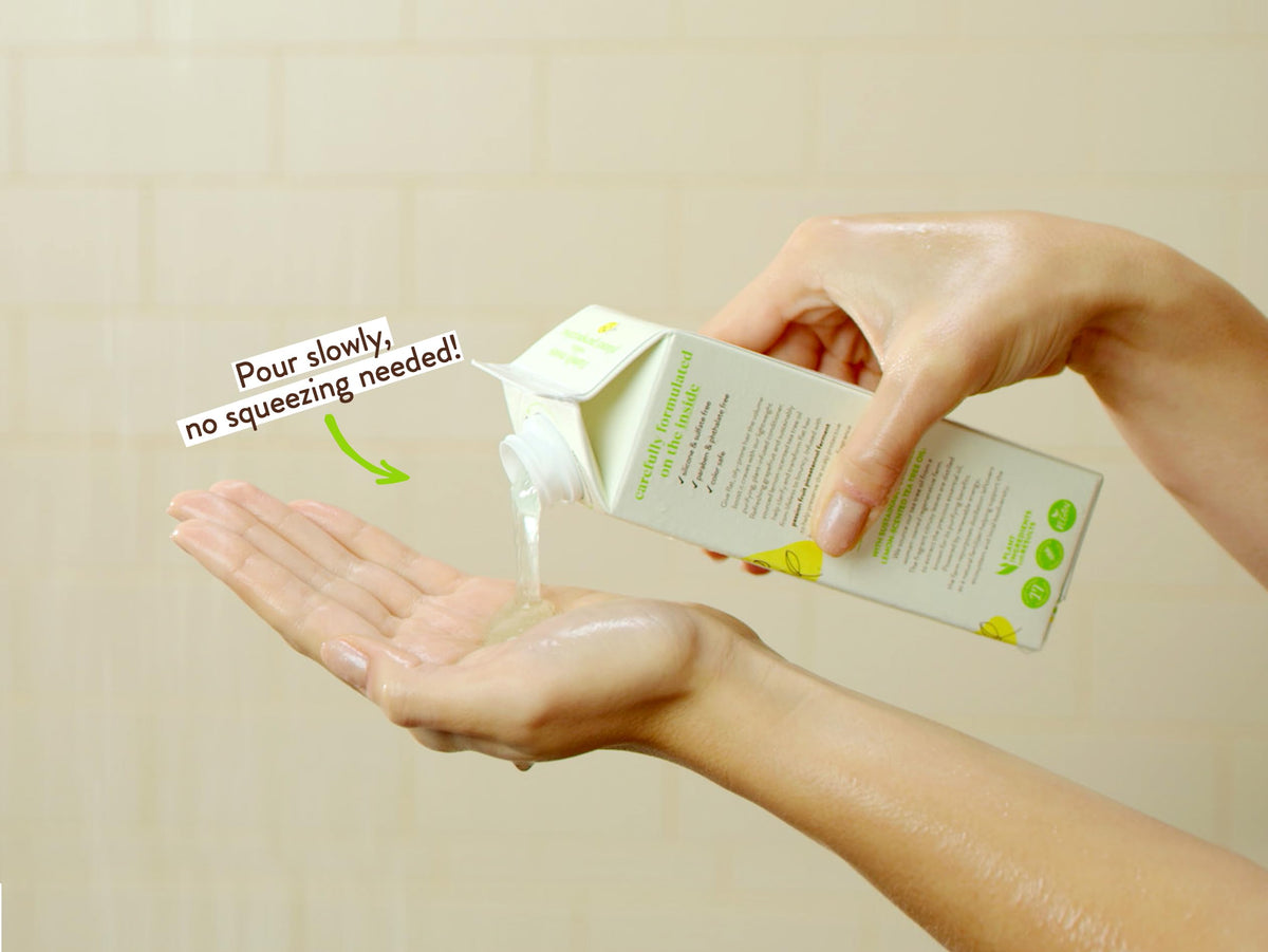 Babo Botanicals Purifying Shampoo lather shows cleansing action for flat, oily-prone hair.