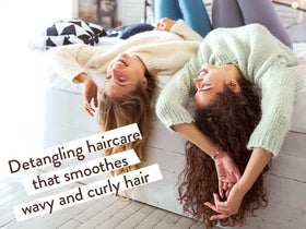 Babo Botanicals smoothing 2-in-1 baby hair close-up highlights frizz control and gentle detangling