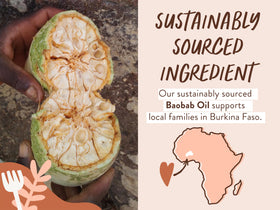 Babo Botanicals vanilla citrus cedarwood scent on bottle enhances routine