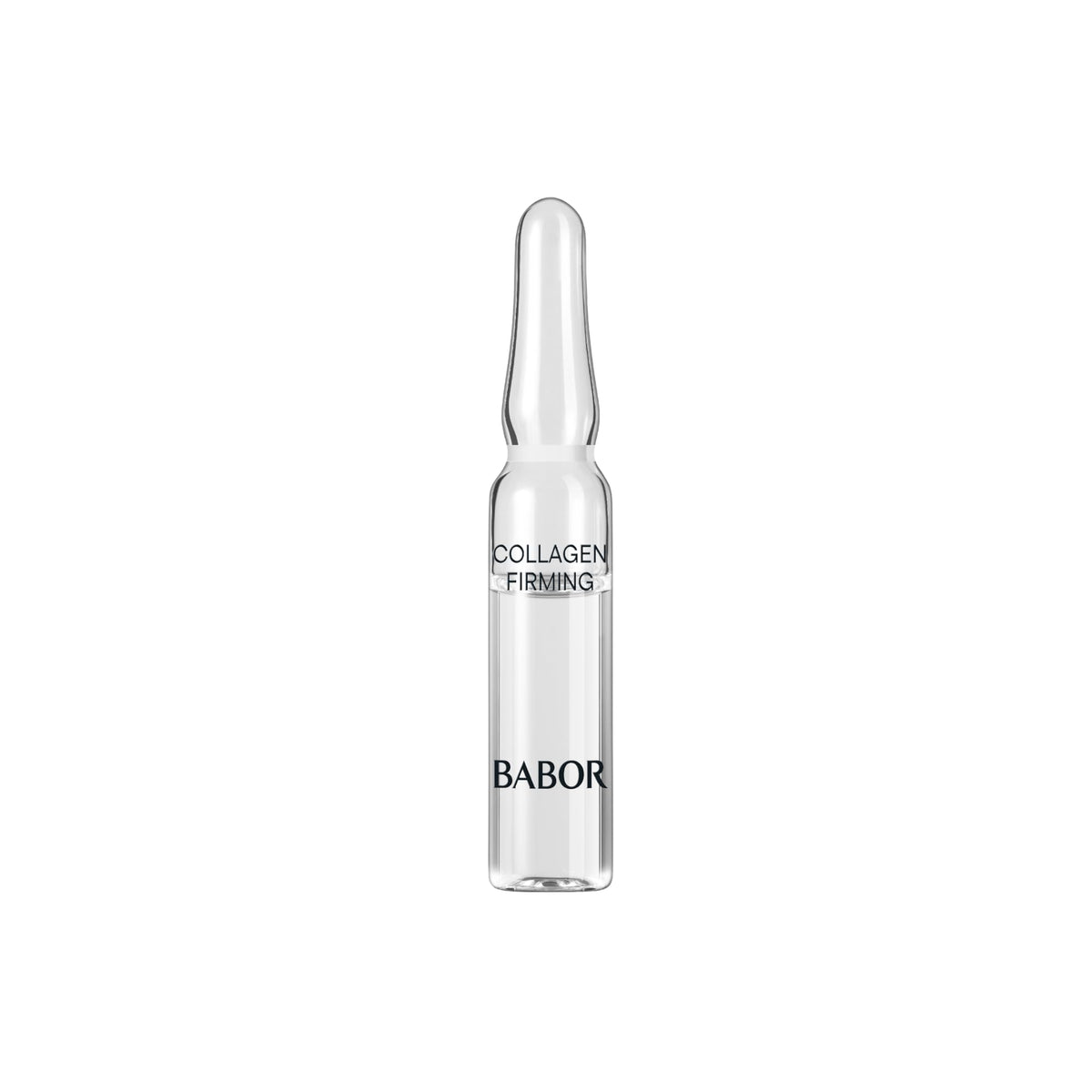 Babor Collagen Firming Ampoule Serum bottle highlighting firmer, hydrated skin.