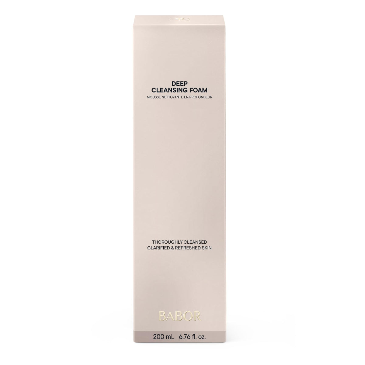 BABOR Deep Cleansing Foam foamy lather transforming into airy foam for comfortable cleansing