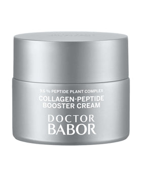 BABOR Doctor Collagen Peptide Booster Cream jar showing rich texture for firming skin