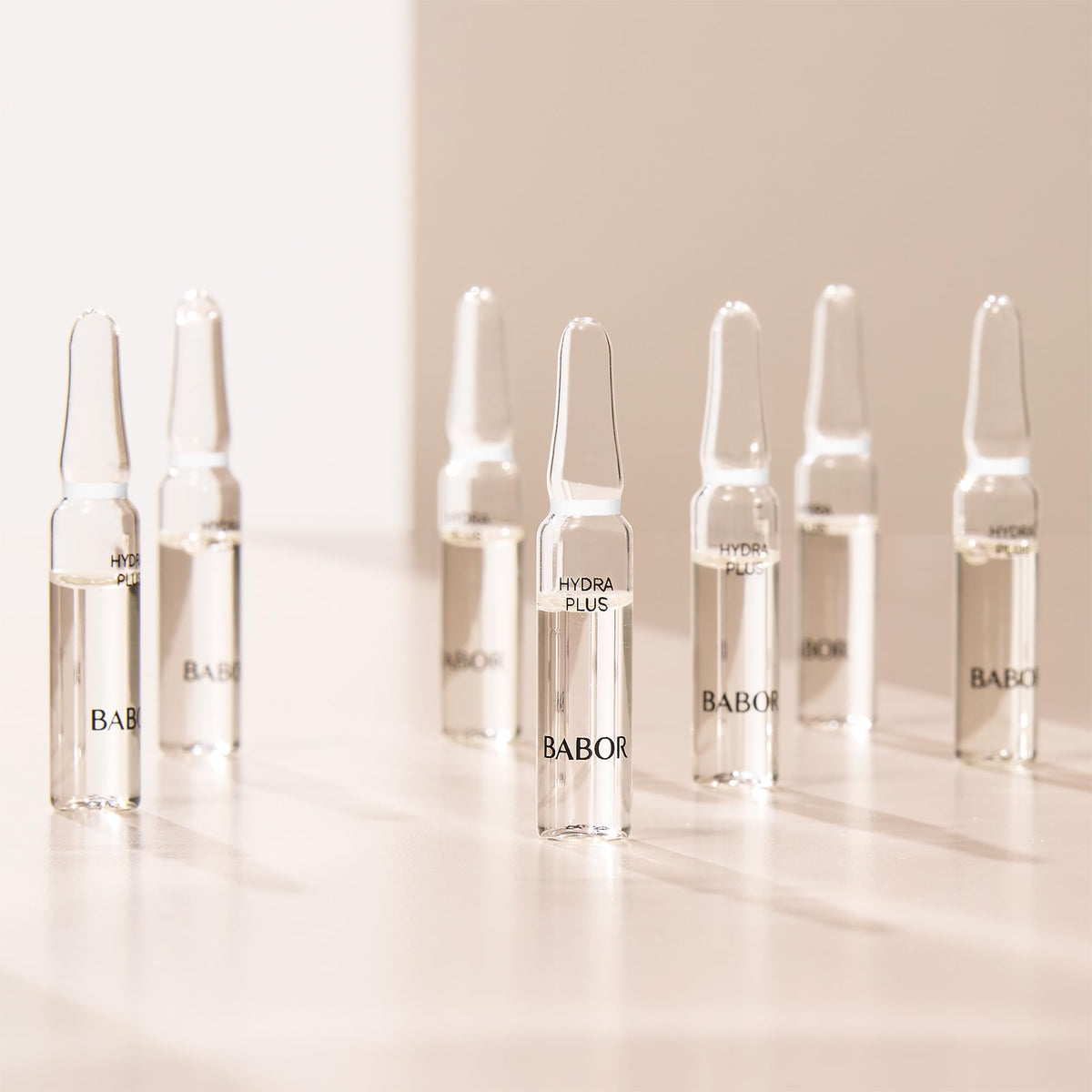 Morning skincare routine featuring BABOR Hydra Plus hydration.