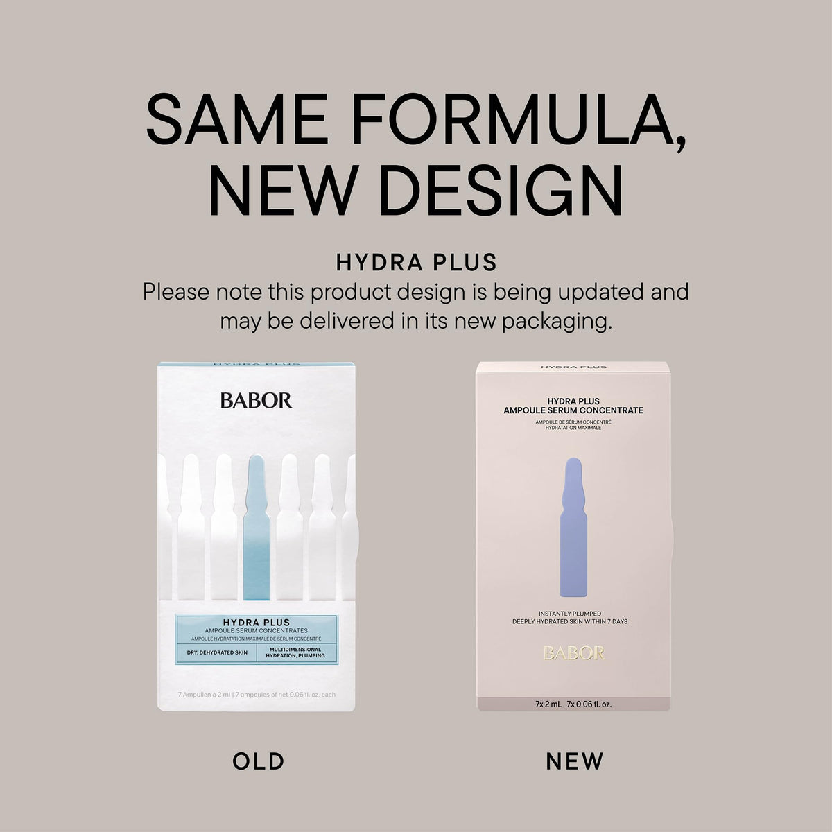 Applying BABOR Hydra Plus ampoule to skin for moisture.