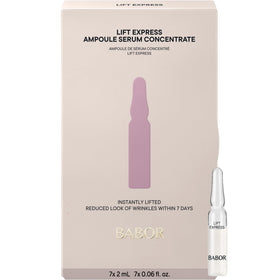BABOR Lift Express Ampoule Concentrate packaging showcases premium design for quick skincare routines
