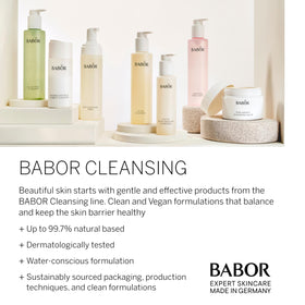 BABOR Phyto Hy-Ol Booster creates a milky emulsion during rinse.