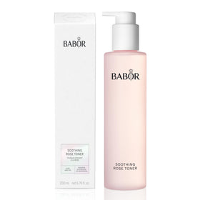 BABOR Soothing Rose Toner bottle close-up showing hydrating, calming formula