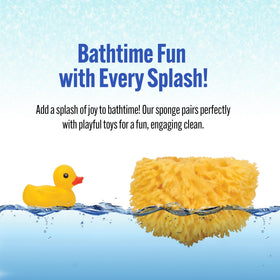 Baby Buddy soft-on-tender-skin sea sponge enables a gentle cleanse with soothing lather