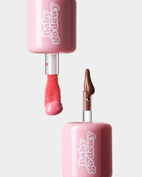 Baby Go Dewy Freckblush buildable color swatch for natural to bold looks.