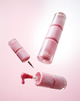 Baby Go Dewy Freckblush dewy blush swatch shows soft, glow-ready color.