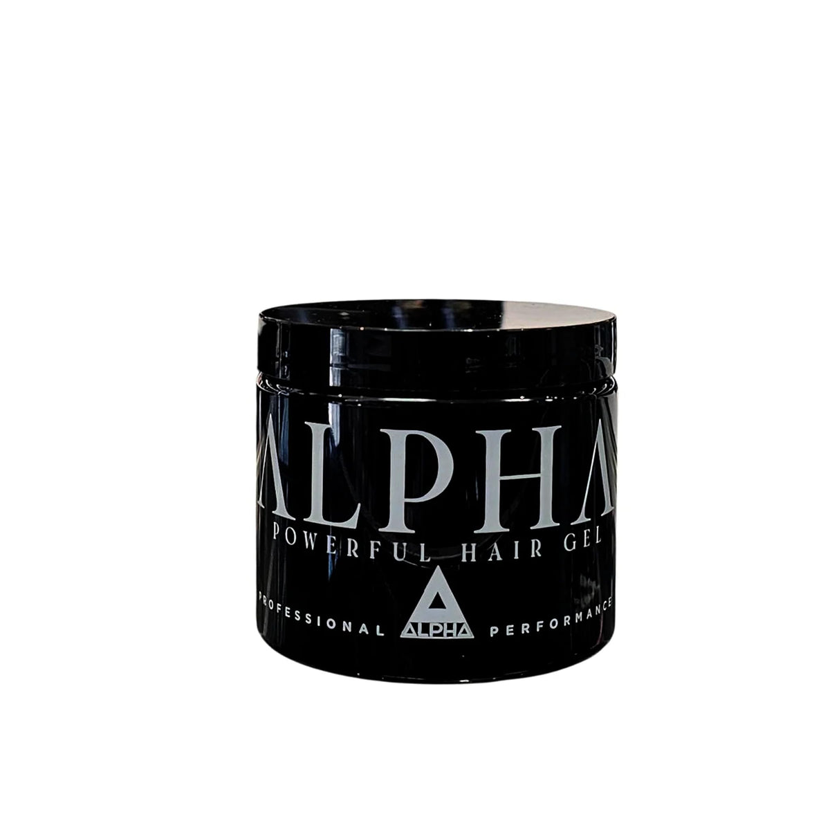 BabyFaceDiary Alpha Hair Gel jar close-up for high-gloss, firm-hold styling