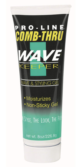 BabyFaceDiary Pro-Line Wave Keeper Gel 8oz bottle promotes defined, natural waves