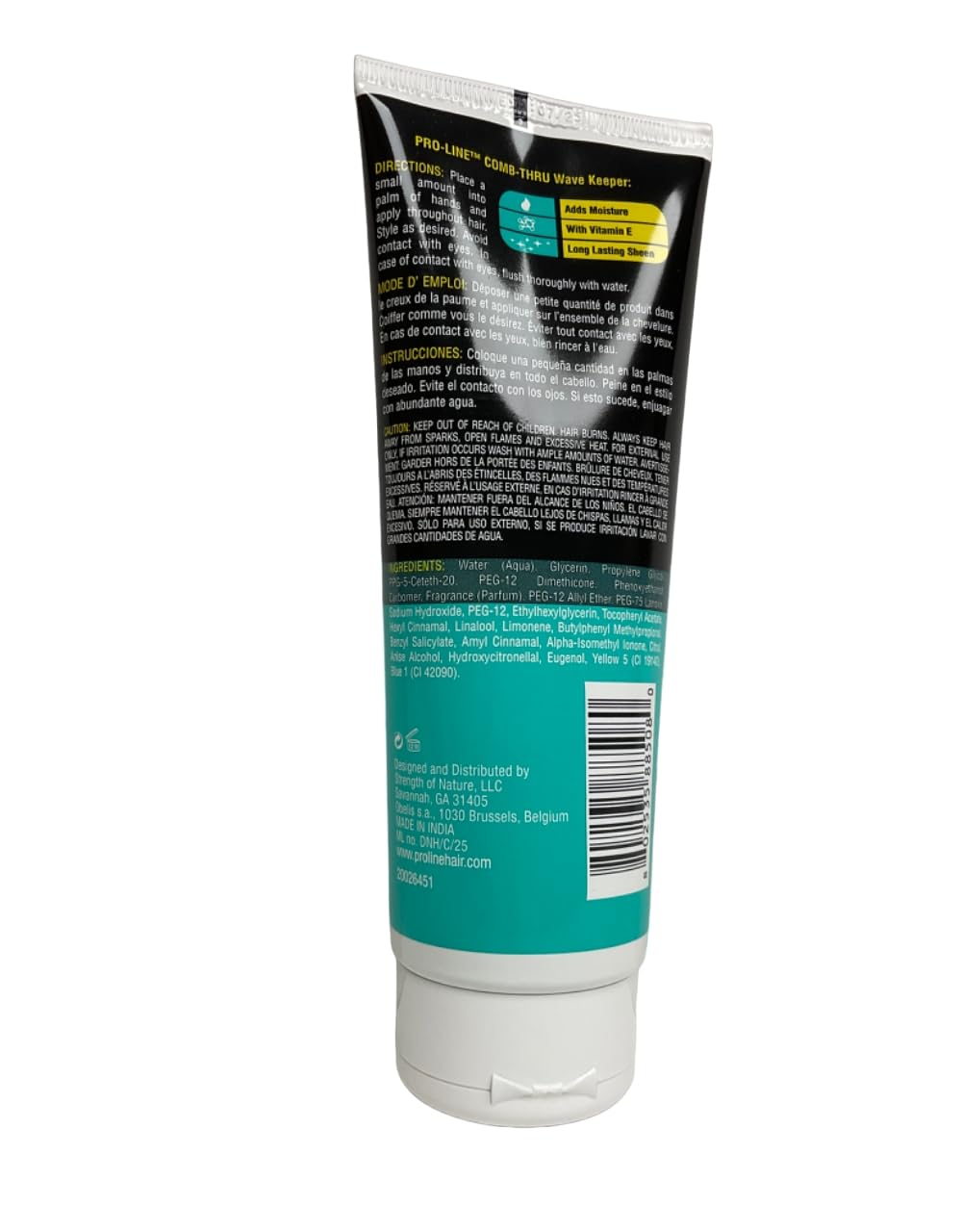 Easy comb-through application of BabyFaceDiary gel for even wave distribution