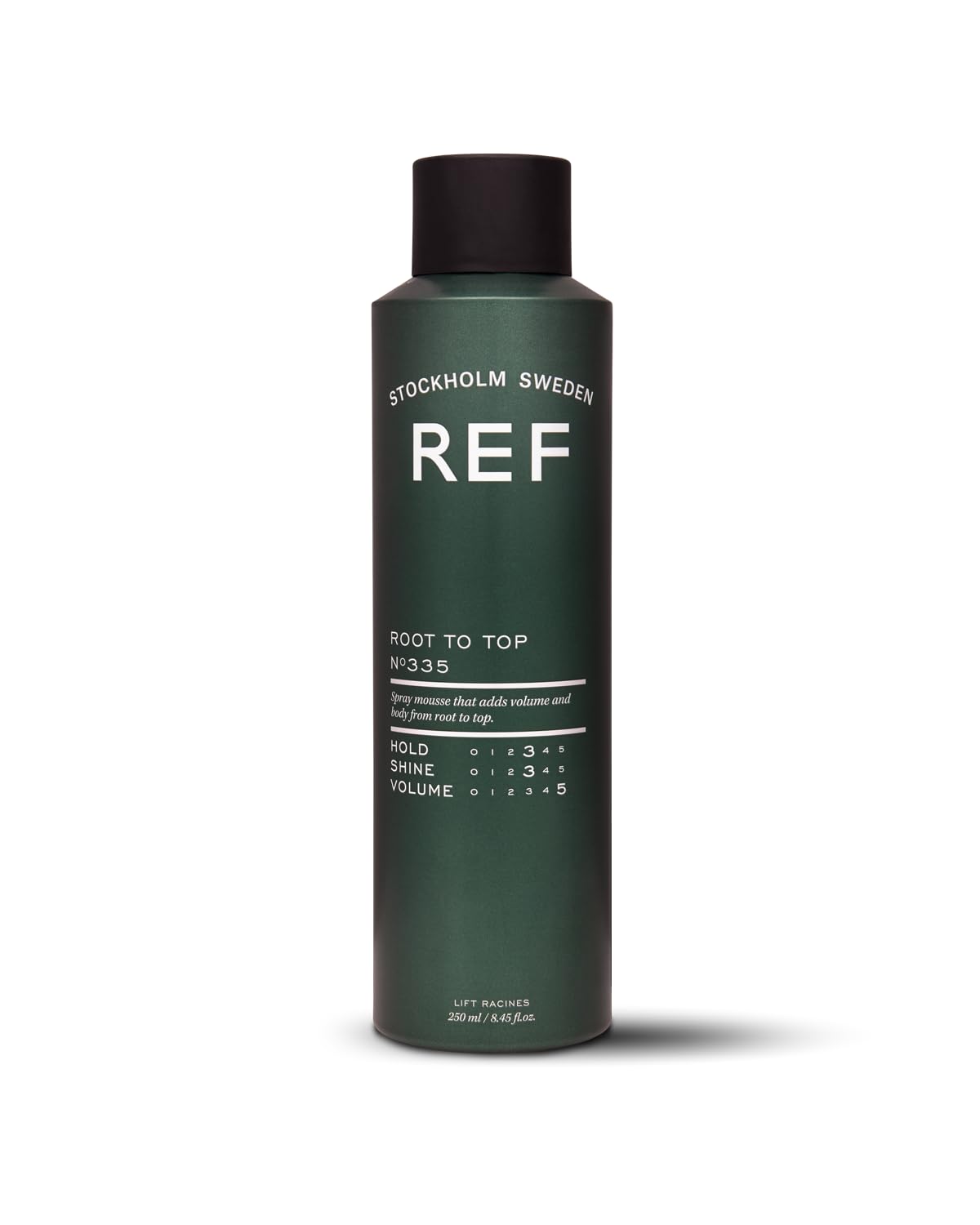 Brand BabyFaceDiary REF Root to Top Top Spray Mousse bottle delivering lift from the roots.