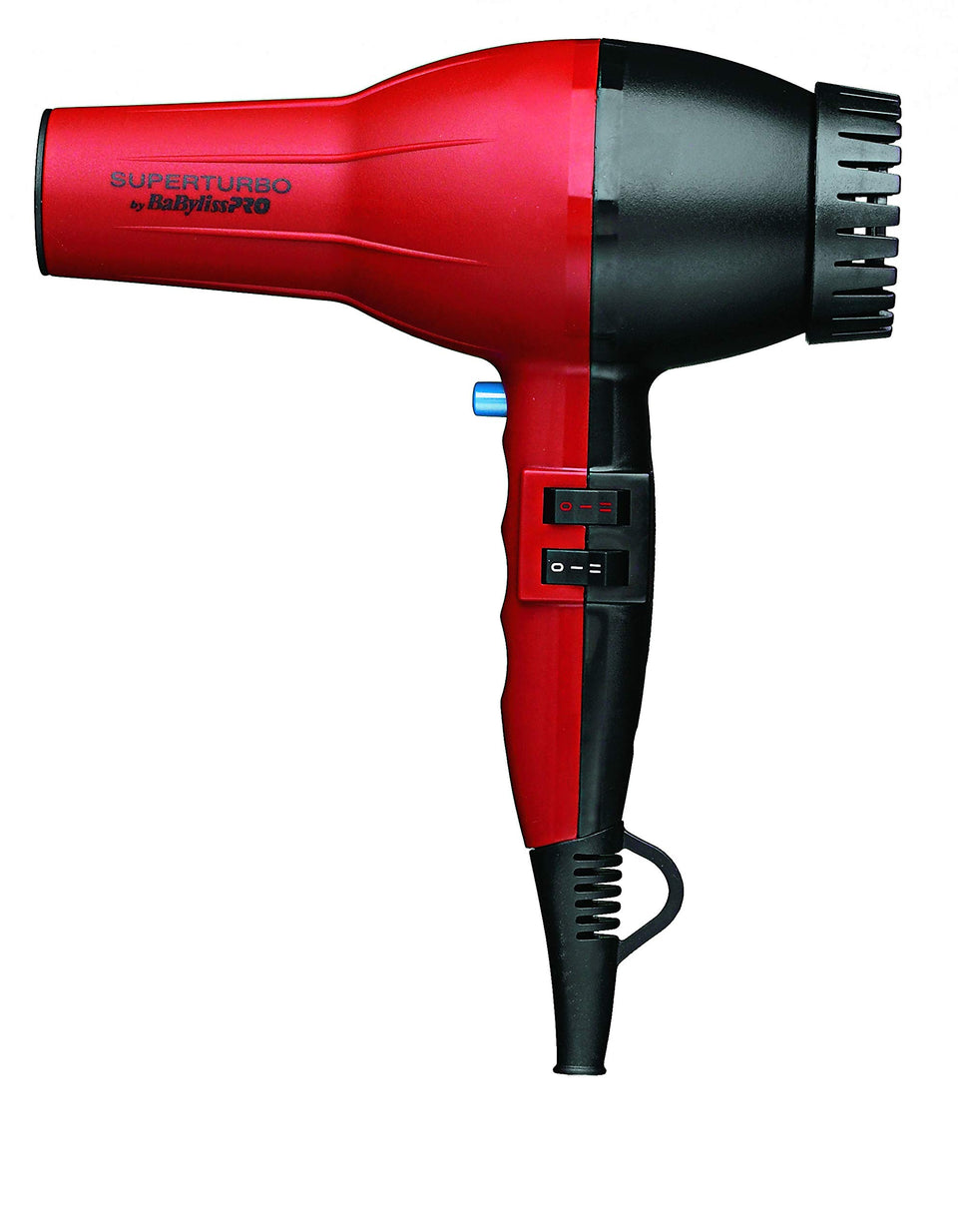 BaBylissPRO B307 turbo hair dryer front view showing powerful 2000W performance for quick drying.