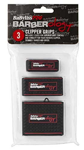 BaBylissPRO Barberology Clipper Grips textured surface for stable handling on tools