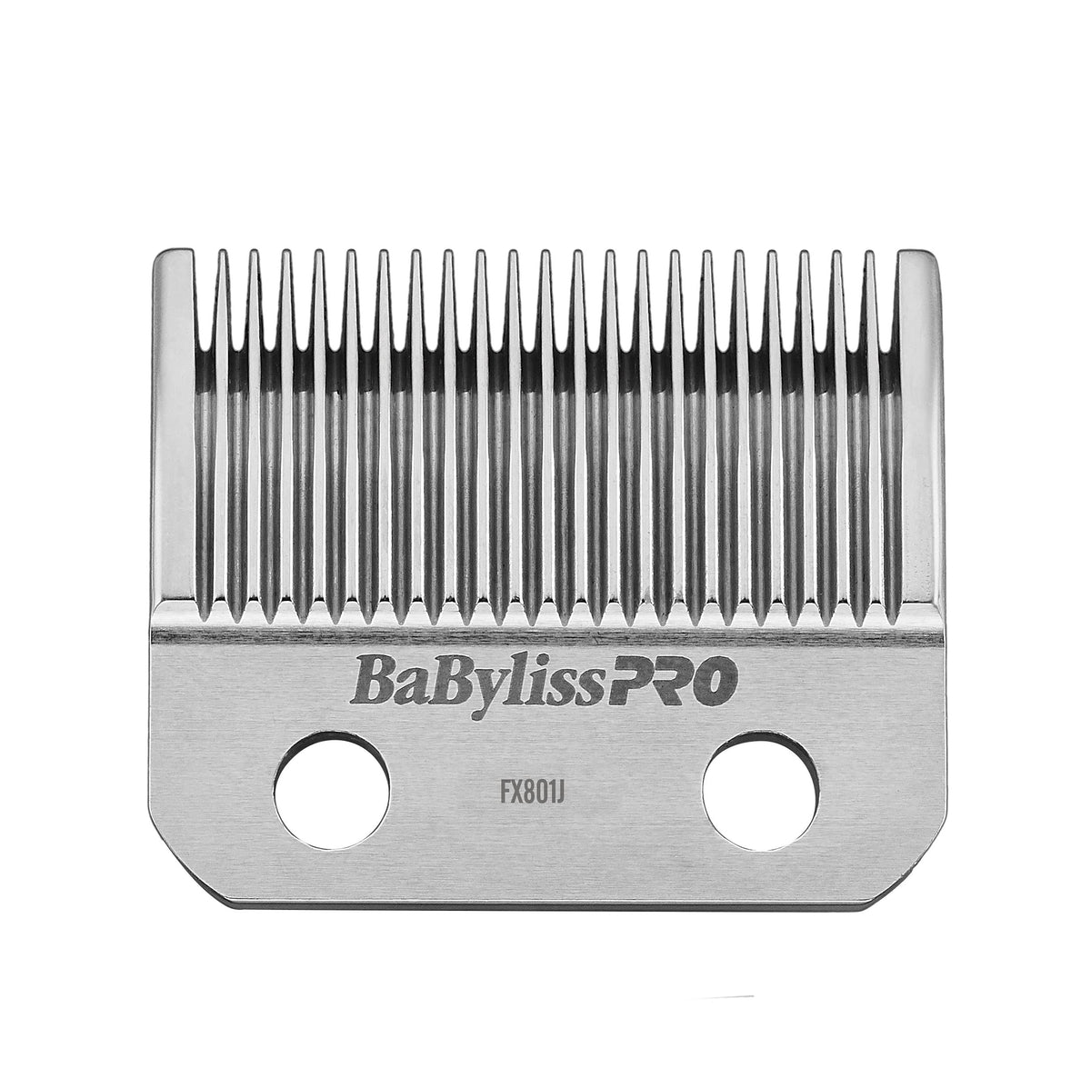 BaBylissPRO Barberology stainless steel taper blade close-up for precise fades and durability