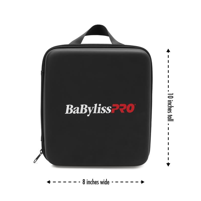 BaBylissPRO Barberology travel case secures clipper during transport.