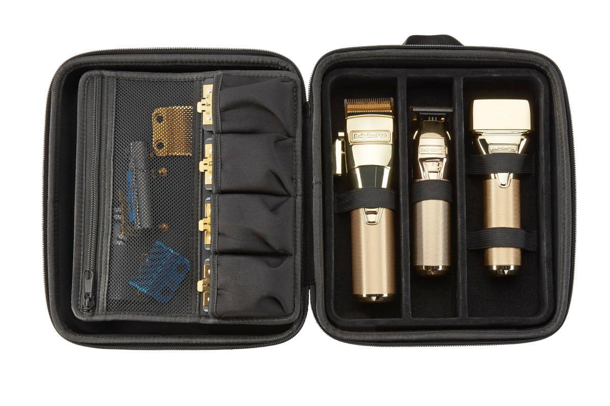 BaBylissPRO Barberology travel case stores shaver with protection.