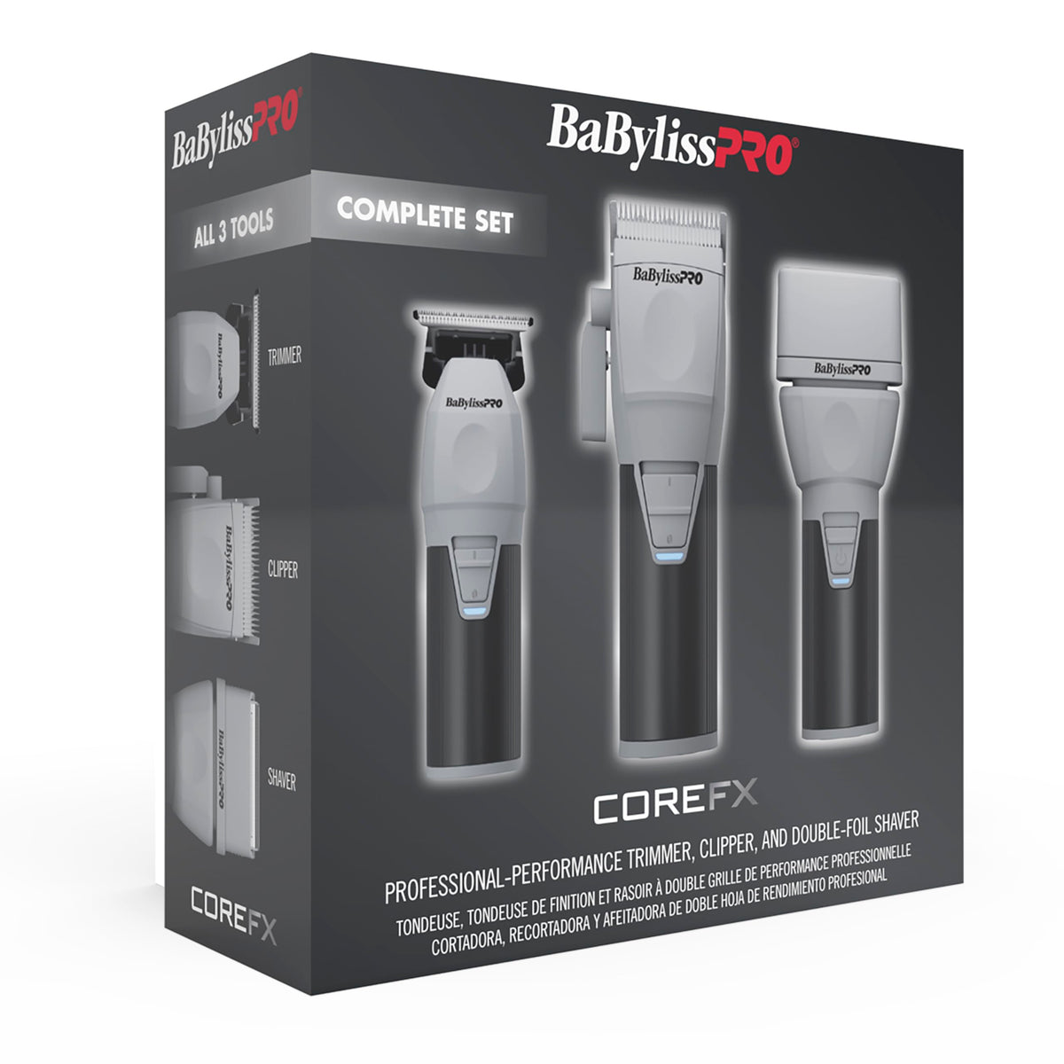 BaBylissPRO COREFX ergonomic non-slip grip for comfortable handling