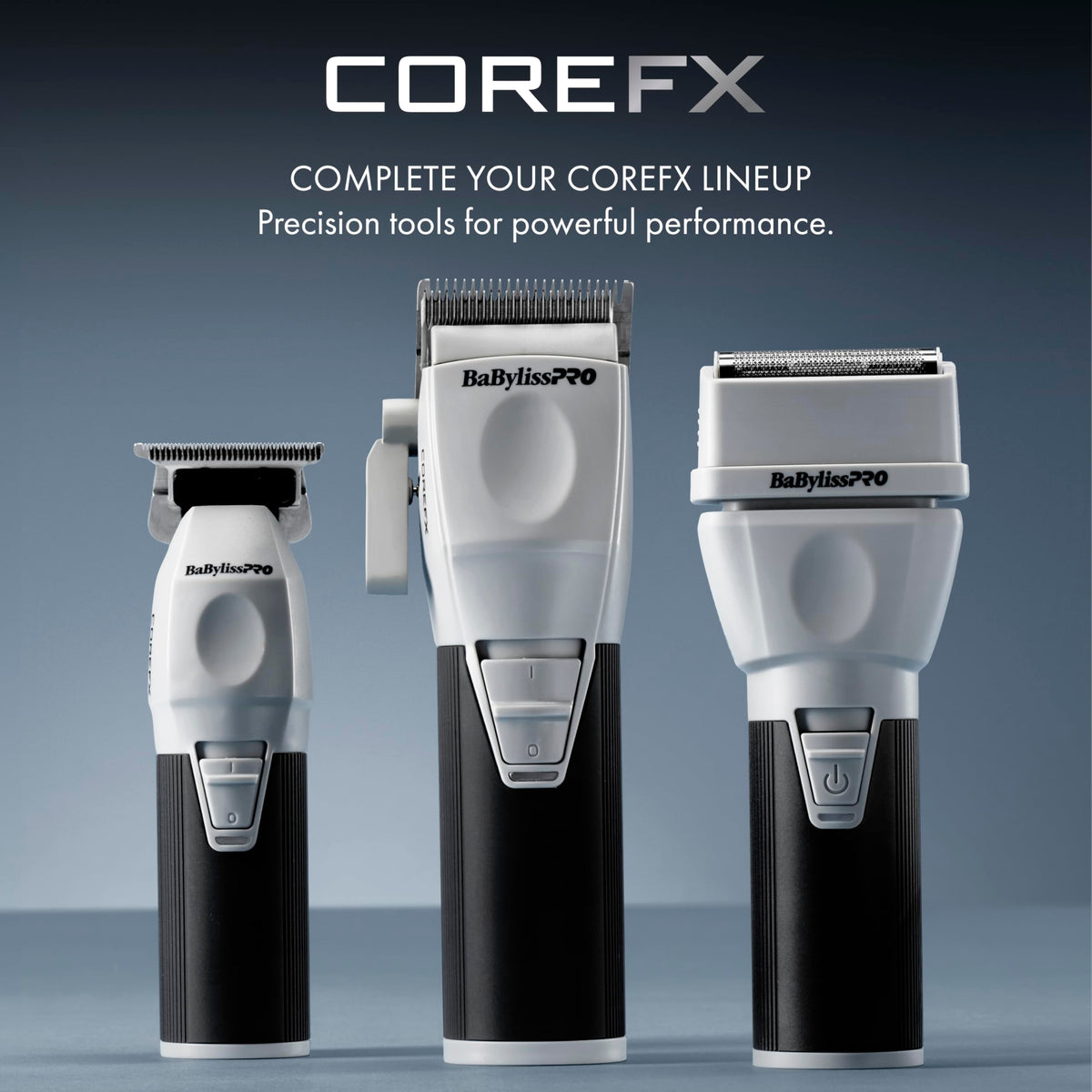 BaBylissPRO COREFX lightweight housing with metal grip enables comfortable control.