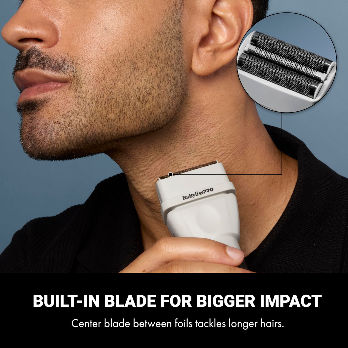 BaBylissPRO COREFX shaver waterproof design for wet or dry use