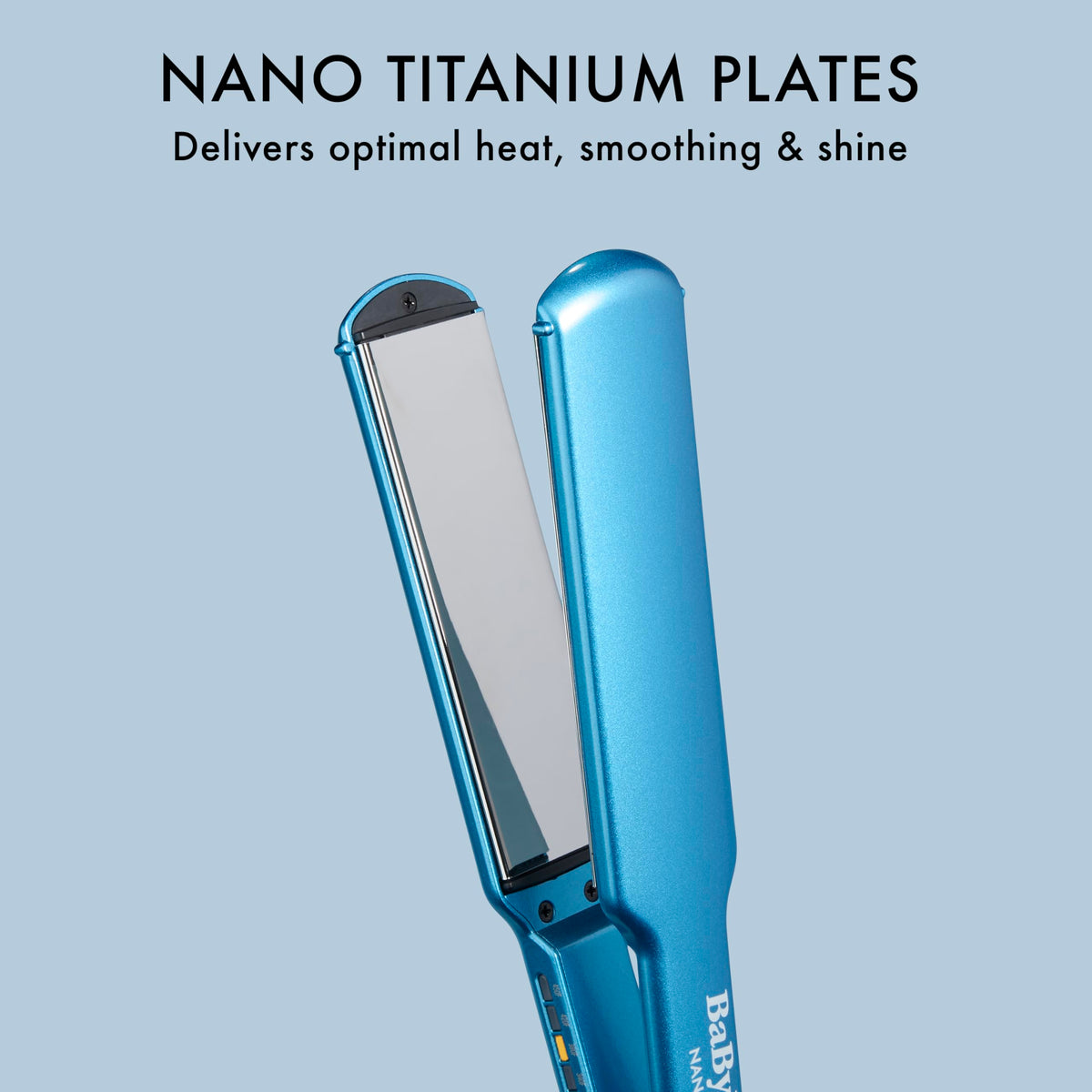 BaBylissPRO flat iron dual voltage design for worldwide use.