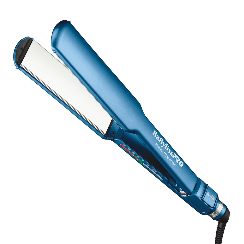 BaBylissPRO flat iron with nano titanium plates for smooth shine