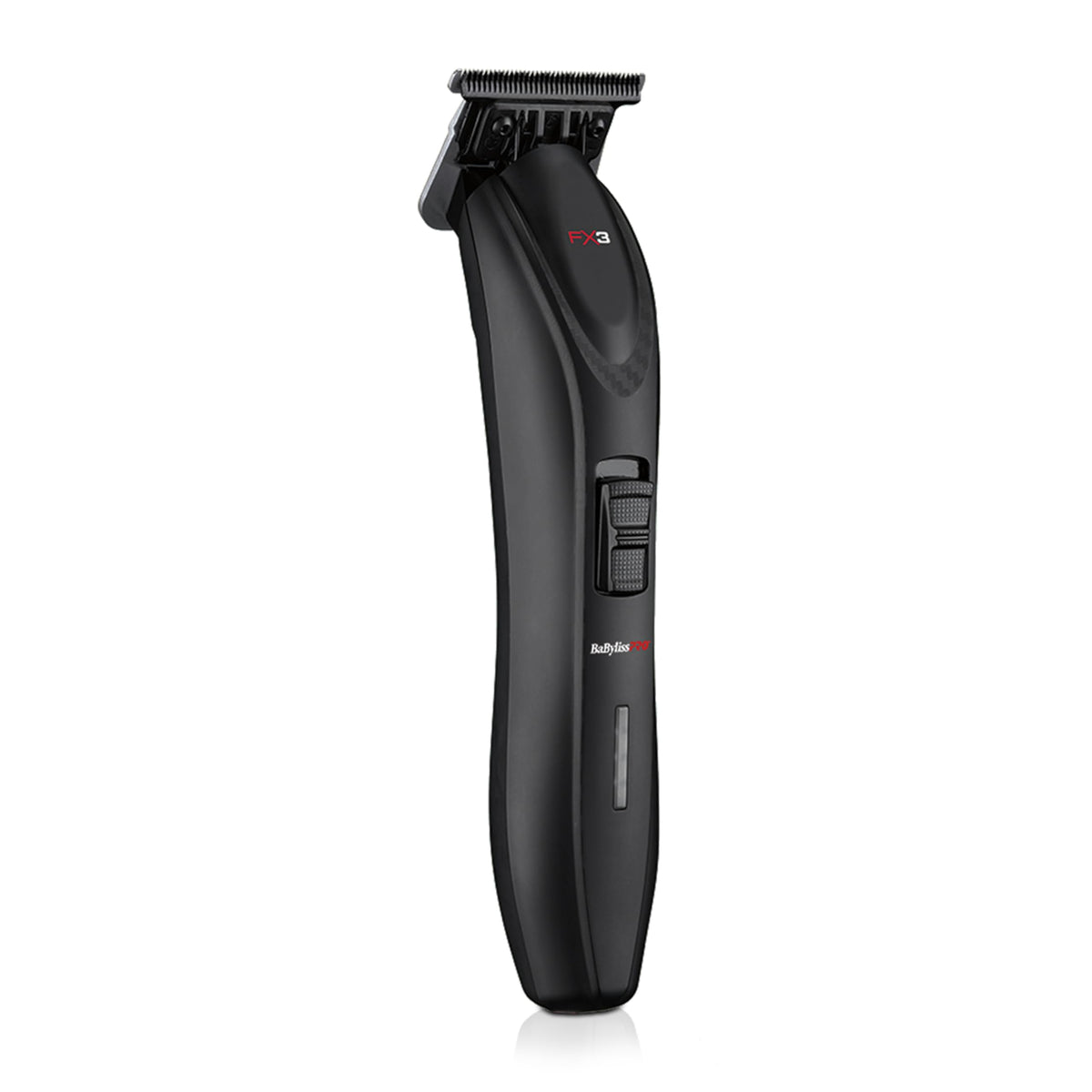 BaBylissPRO FX3 trimmer front view showing ergonomic grip for precise detailing