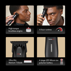 BaBylissPRO FX3 trimmer side view highlighting slim housing for comfortable control