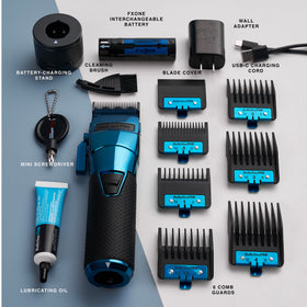 BaBylissPRO FXONE blue battery removable feature enabling quick swaps during busy days.