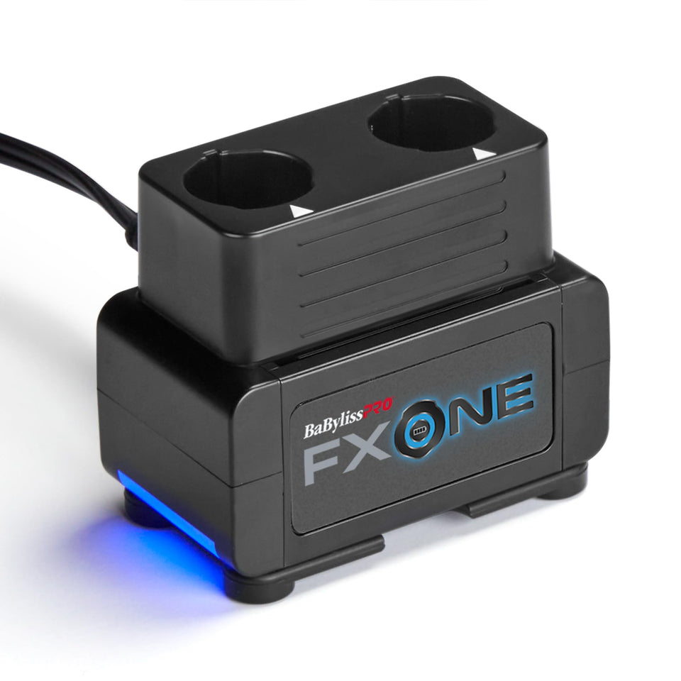 BaBylissPRO FXONE dual battery base front view showing two charging bays