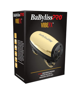 BaBylissPRO GoldFX massager side view highlights lightweight design for extended use.