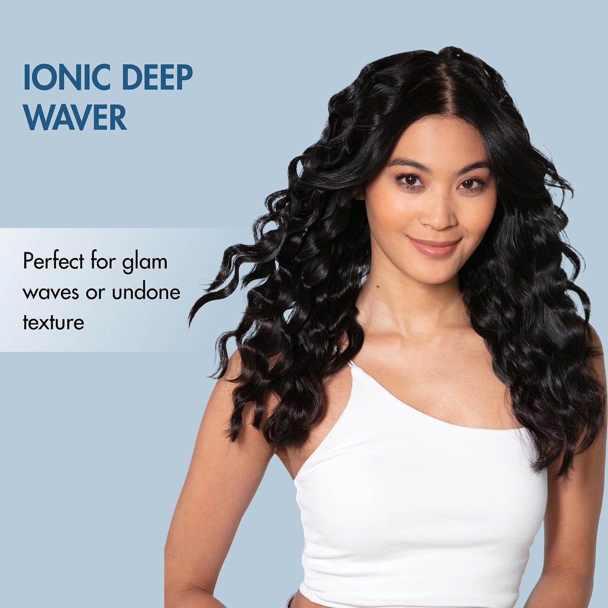 BaBylissPRO Ionic Deep Waver yields textured, undone waves for casual styling