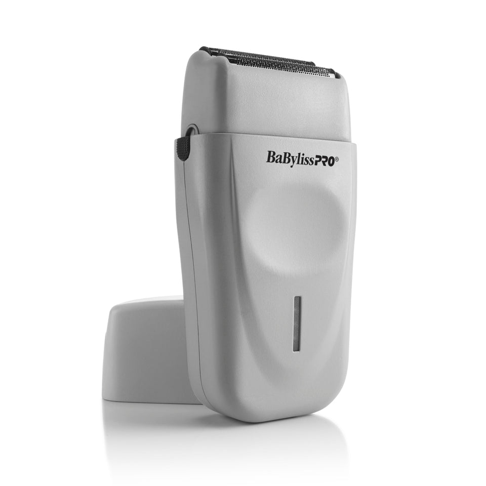 BaBylissPRO LithiumFX shaver front view showing ergonomic grip for precise handling.