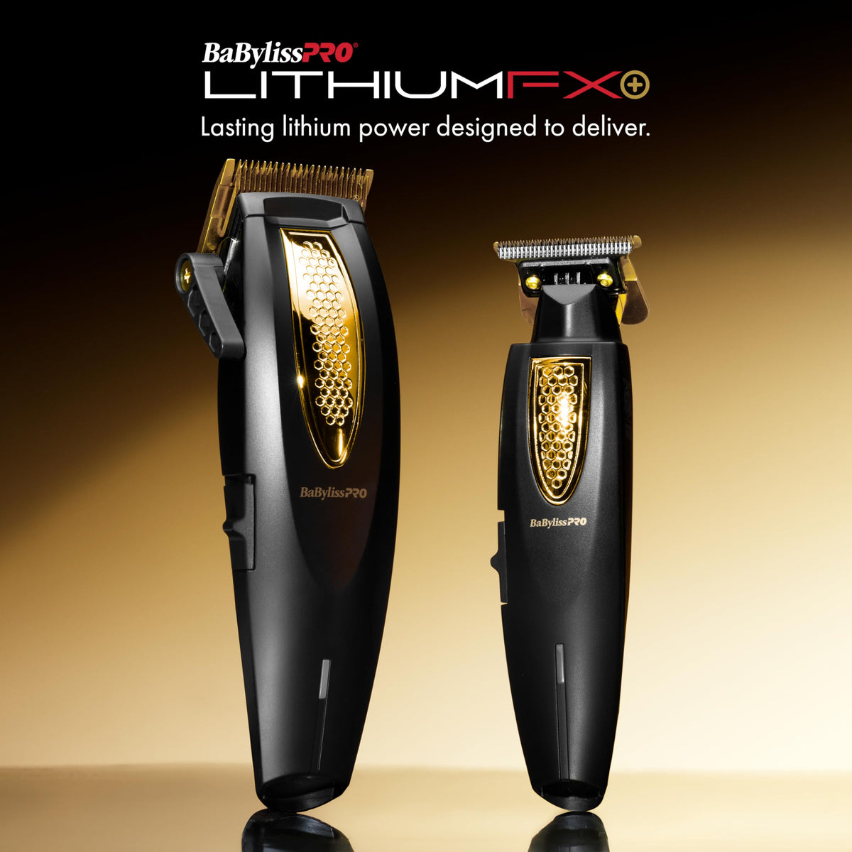 BaBylissPRO LithiumFX+ long-life motor delivers consistent power for reliable trims.