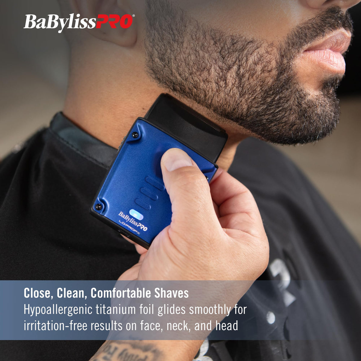 BaBylissPRO LO-PROFX charging stand keeps tools organized between sessions.
