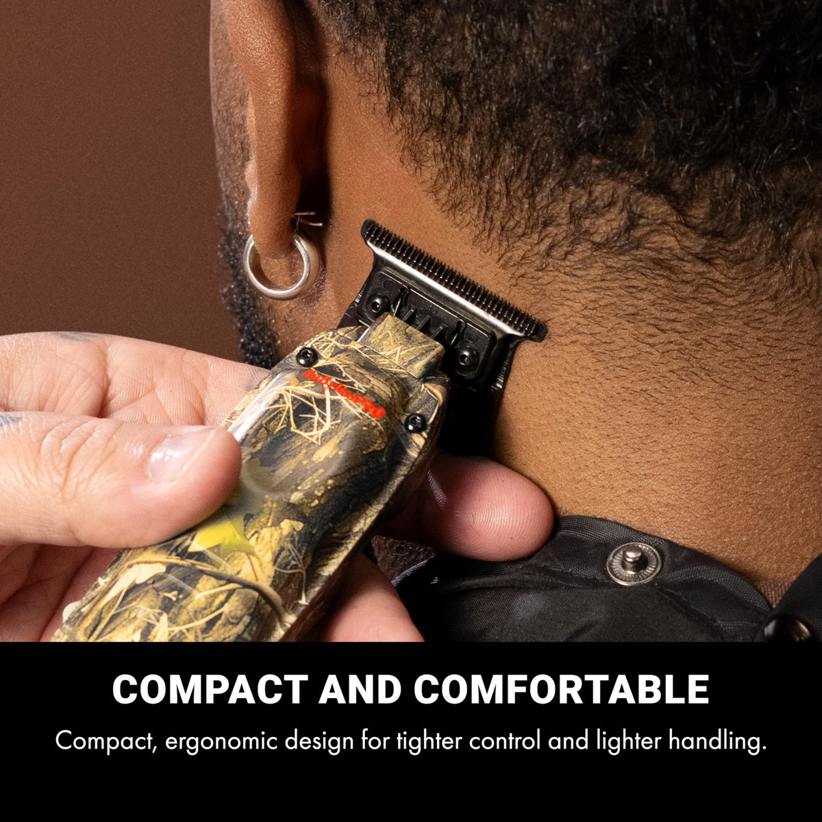 BaBylissPRO LO-PROFX with 6,800 RPM motor delivers fast, clean lines.