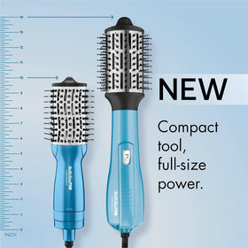 BaBylissPRO Nano Titanium 2-Inch compact hot air brush blue color for styling with personality.