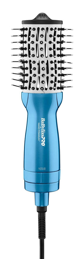BaBylissPRO Nano Titanium 2-Inch compact hot air brush front view for quick, stylish volume on the go.