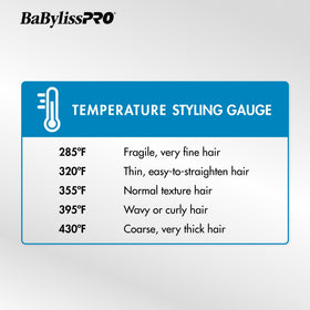 BaBylissPRO Nano Titanium barrel delivers even heat distribution for smooth results.