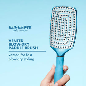BaBylissPRO Nano Titanium ceramic coating distributes heat evenly for consistent styling.