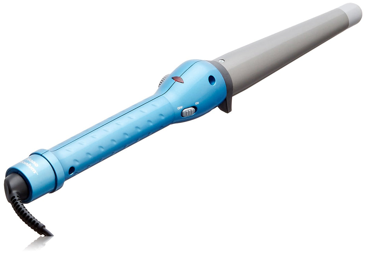 BaBylissPRO Nano Titanium Conicurl close-up of tapered barrel for versatile curls