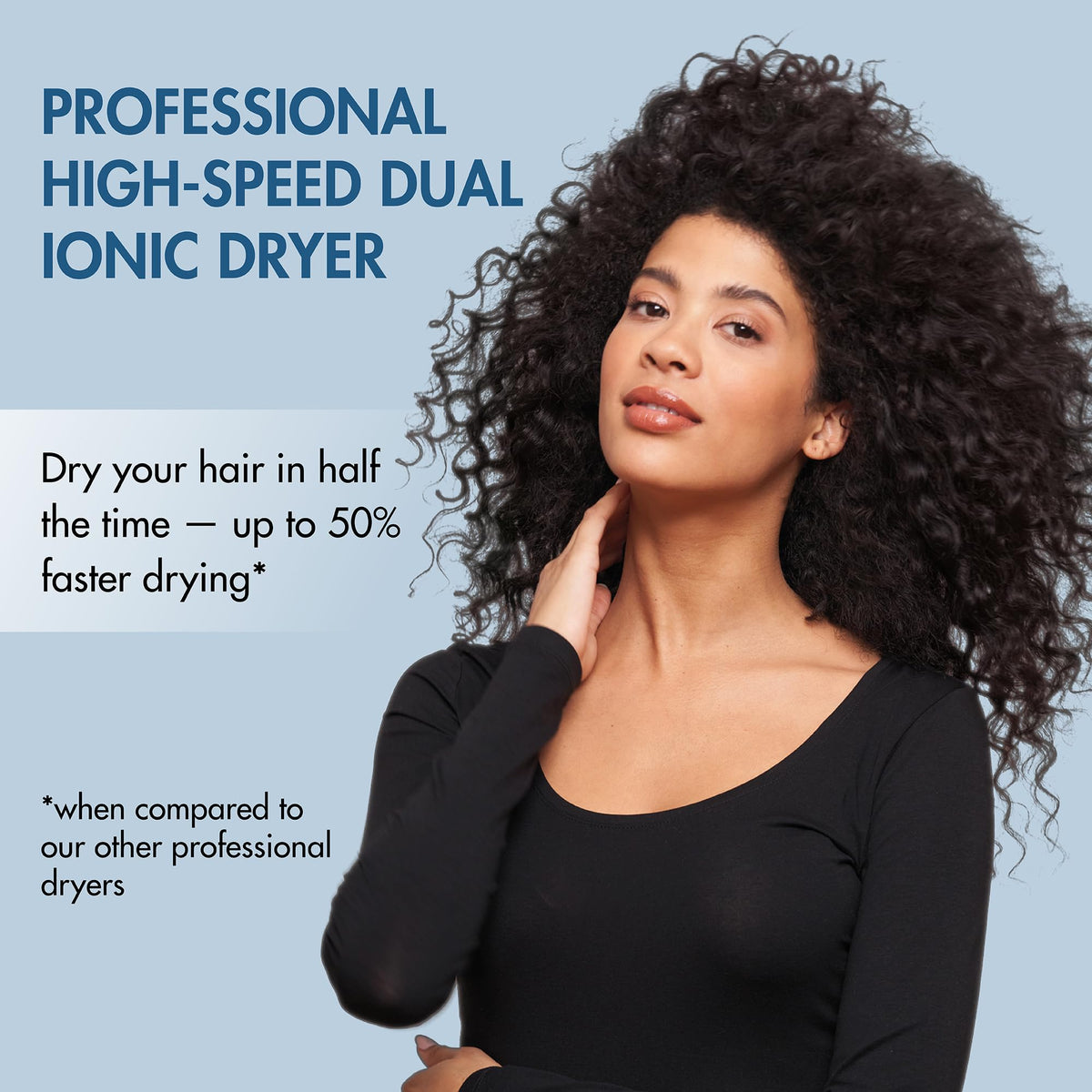 BaBylissPRO Nano Titanium dryer in use demonstrating professional styling possibilities